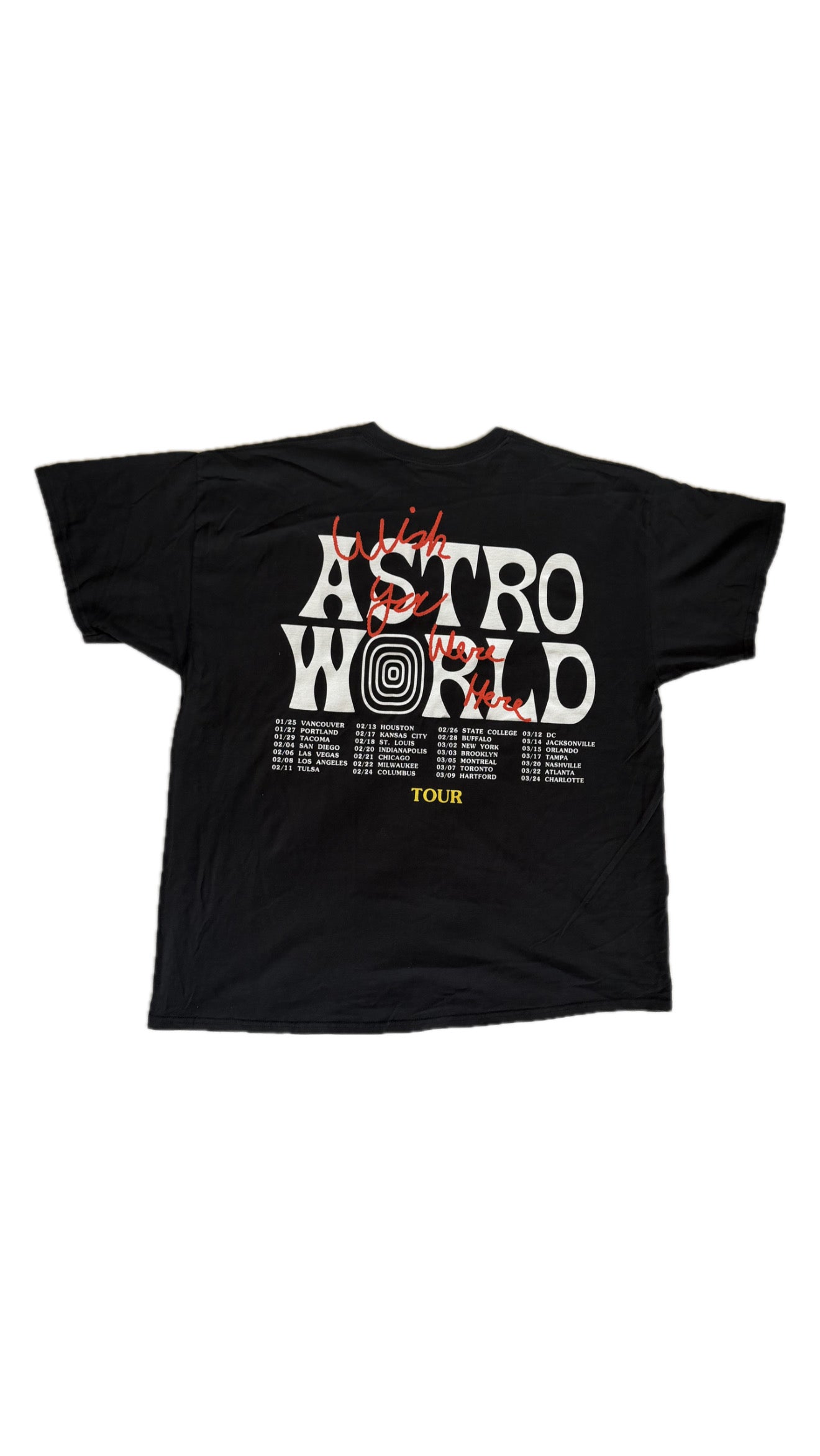 Travis Scott Astroworld Tour tee