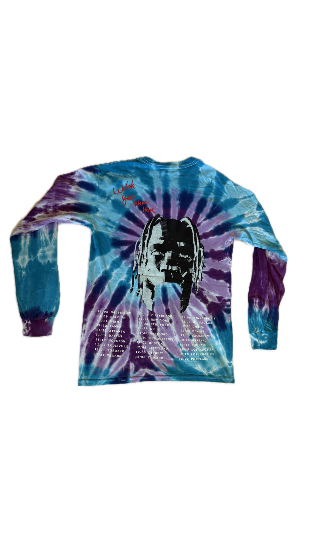 Travis Scott Astroworld Tie-die L/s